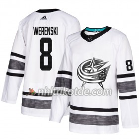 Columbus Blue Jackets Trikot Zach Werenski 8 2019 All-Star Adidas Weiß Authentic - Herren